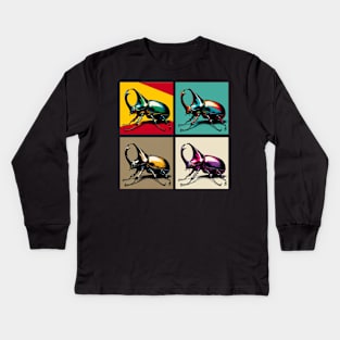 Rhinoceros Beetle - Cool Insect Kids Long Sleeve T-Shirt